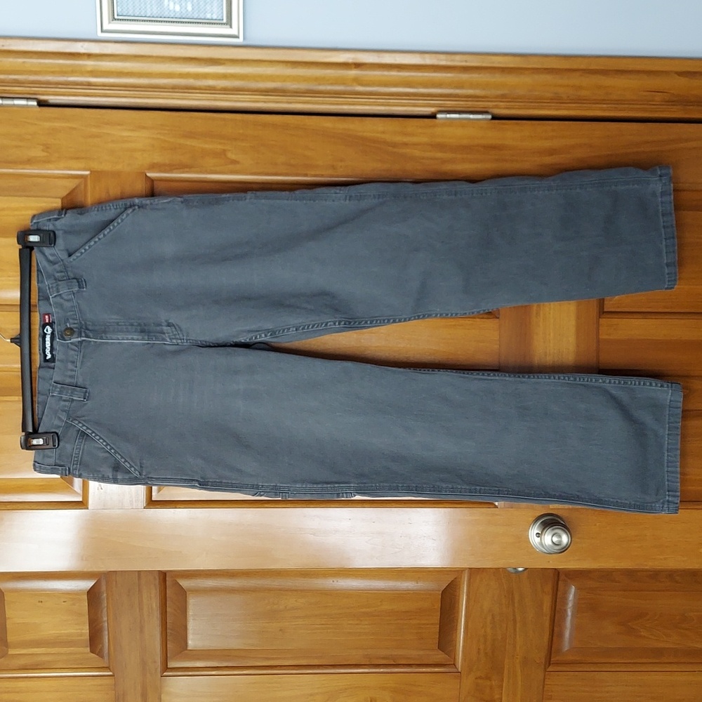Wolverine Cargo Charcoal Gray Rugged Work Pants, Durable, Size 34x31, Like New